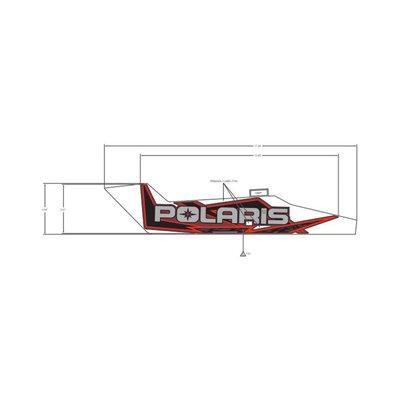 Pièces Quad & Motos - Pièces communes - DECAL-SIDE PANEL, POLARIS ,LH Polaris origine