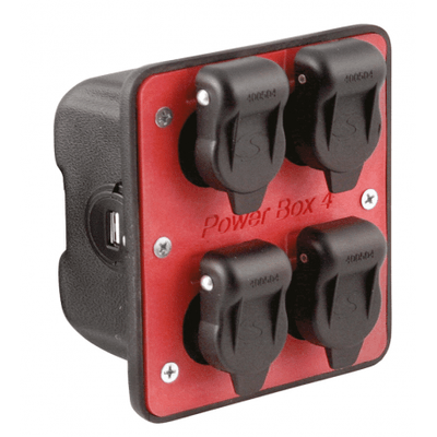 Pièces agricoles - Pièce divers - MULTIPRISE 4 X 3PLOTS 12V + PORT USB