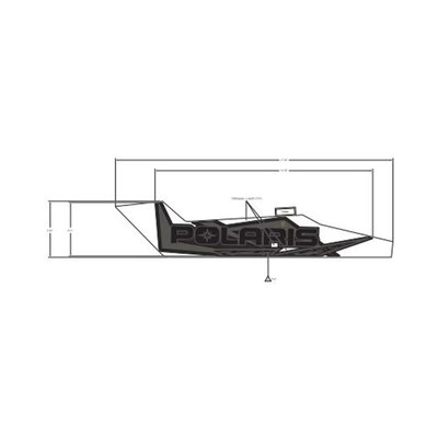 Pièces Quad & Motos - Pièces communes - DECAL-SIDE PANEL, POLARIS ,LH Polaris origine