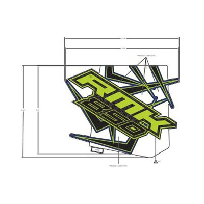 Pièces Quad & Motos - Pièces communes - DECAL-SIDE PANEL, RMK 850 ,LH Polaris origine