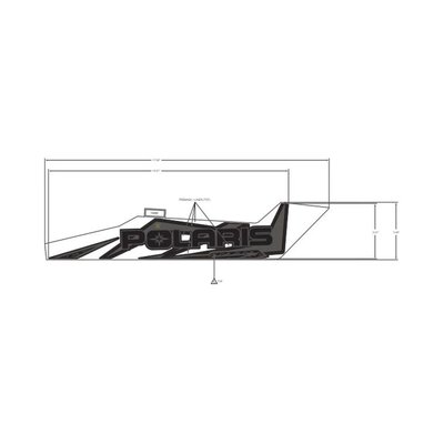 Pièces Quad & Motos - Pièces communes - DECAL-SIDE PANEL, POLARIS ,RH Polaris origine