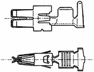 Pièces agricoles - Electricité - Fiche plate 0,5-1 mm²