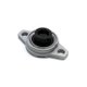 Palier aluminium ovale 2 trous arbre 12 mm