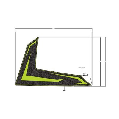 Pièces Quad & Motos - Pièces communes - DECAL-SIDE PANEL,MIDDLE,RH Polaris origine