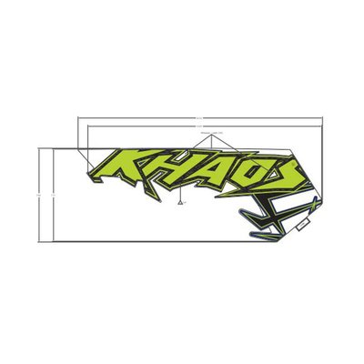Pièces Quad & Motos - Pièces communes - DECAL-SIDE PANEL, KHAOS ,LH Polaris origine