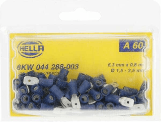 Pièces agricoles - Electricité - Fiche plate bleue