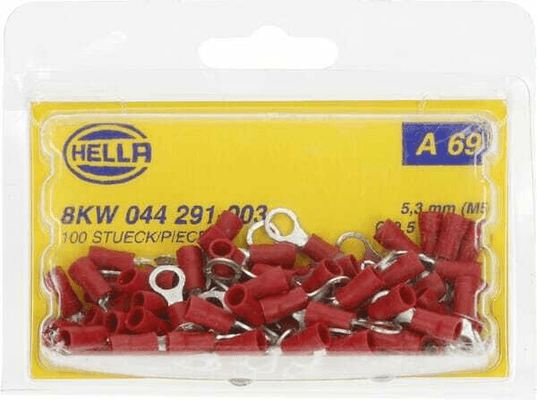 Pièces agricoles - Electricité - Cosse de câble rouge 0,5-1 mm²