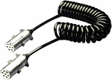 Câble spiralé métal 24 V 7 pôles DIN/ISO 3731