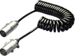 Câble spiralé métal 24 V 7 pôles DIN/ISO 1185