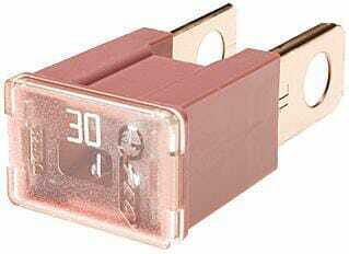 Pièces agricoles - Electricité - Fusible pal 30A longueur 15mm rose Hella
