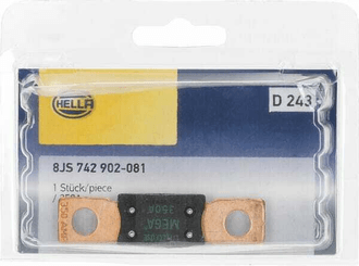 Pièces agricoles - Electricité - Fusible méga 350A longueur 68,6mm vert Hella