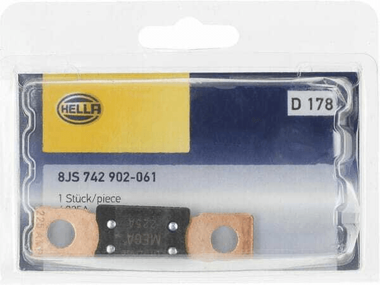 Pièces agricoles - Electricité - Fusible méga 225A longueur 68,6mm brun Hella