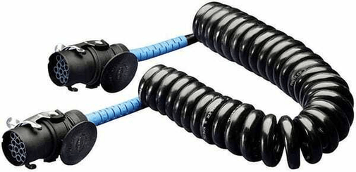 Pièces agricoles - Electricité - Câble spiralé Hytrel 15 pôles 24 V