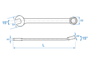 Outils - Outils divers - Clé mixte 21mm