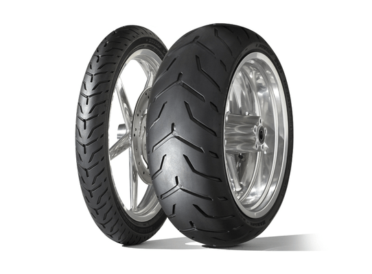 Pièces Quad & Motos - Pneumatiques - Pneu DUNLOP D408 F WWW (HARLEY-D) Flancs Blancs Larges 130/90 B 16 M/C 67H TL