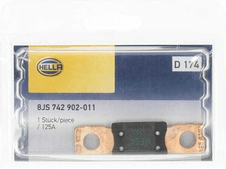Pièces agricoles - Electricité - Fusible méga 125A longueur 68,6mm vert Hella