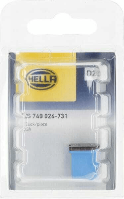 Pièces agricoles - Electricité - Fusible pal 20A longueur 12mm bleu Hella