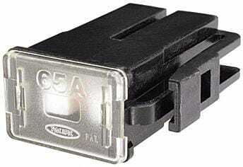 Pièces agricoles - Electricité - Fusible pal 65A noir Hella