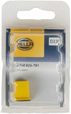 Pièces agricoles - Electricité - Fusible pal 60A longueur 12mm jaune Hella