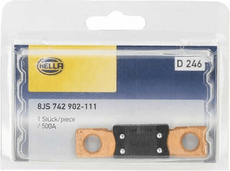Pièces agricoles - Electricité - Fusible méga 500A longueur 68,6mm brun Hella