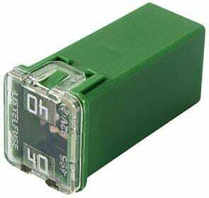 Pièces agricoles - Electricité - Fusible pal 40A longueur 23,1mm vert Hella