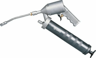 Pièces agricoles - Outils atelier - Pompe à graisse pneumatique + flexible Groz