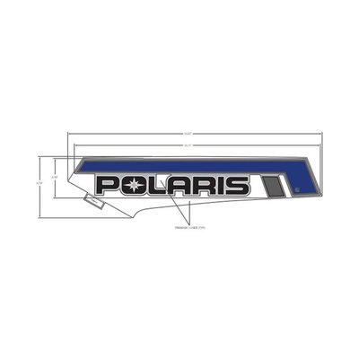 Pièces Quad & Motos - Pièces communes - DECAL-SIDE PANEL, POLARIS ,RH Polaris origine