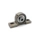 Palier inox fonte à semelle 2 trous arbre 25 mm