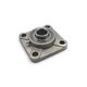 Palier inox fonte carré 4 trous arbre 25 mm