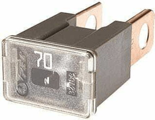 Pièces agricoles - Electricité - Fusible pal 70A longueur 15mm brun Hella
