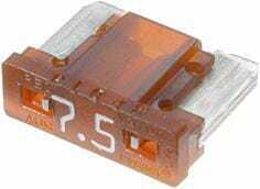 Pièces agricoles - Electricité - Fusible mini blade low 7,5A longueur 8,4mm brun pack 5x Hella