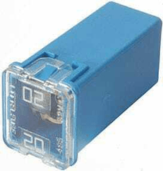 Pièces agricoles - Electricité - Fusible pal 20A longueur 23,1mm bleu Hella