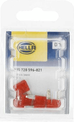 Pièces agricoles - Electricité - Fusible lame mini 10A longueur 19mm rouge Hella