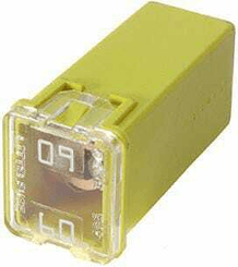 Pièces agricoles - Electricité - Fusible pal 60A longueur 23,1mm jaune Hella