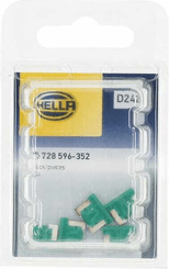 Pièces agricoles - Electricité - Fusible mini blade low 30A longueur 8,4mm vert pack 5x Hella