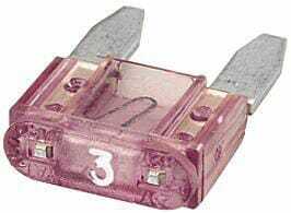 Pièces agricoles - Electricité - Fusible lame mini 3A longueur 19mm violet Hella