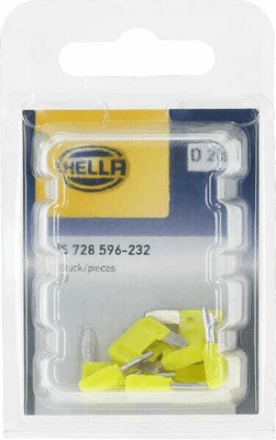 Pièces agricoles - Electricité - Fusible lame mini 32V 20A longueur 16,3mm jaune pack 10x Hella