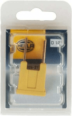 Pièces agricoles - Electricité - Fusible pal 60A longueur 15mm jaune Hella