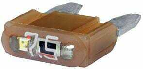 Pièces agricoles - Electricité - Fusible lame mini 32V 7,5A longueur 16,3mm brun pack 10x Hella
