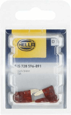 Pièces agricoles - Electricité - Fusible lame mini 7,5A longueur 19mm brun Hella