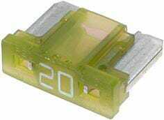 Pièces agricoles - Electricité - Fusible mini blade low 20A longueur 8,4mm jaune pack 5x Hella