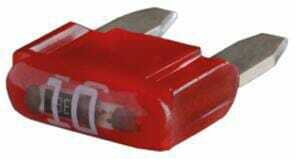 Pièces agricoles - Electricité - Fusible lame mini 32V 10A longueur 16,3mm rouge pack 10x Hella