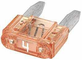 Pièces agricoles - Electricité - Fusible lame mini 4A longueur 10,9mm rose pack 50x Hella