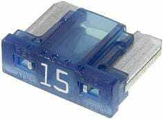 Pièces agricoles - Electricité - Fusible mini blade low 15A longueur 8,4mm bleu pack 5x Hella