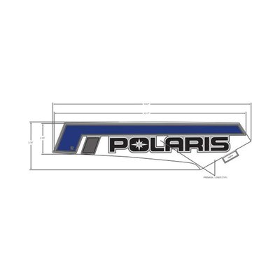 Pièces Quad & Motos - Pièces communes - DECAL-SIDE PANEL, POLARIS ,LH Polaris origine