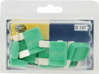 Pièces agricoles - Electricité - Fusible lame maxi 30A longueur 34,1mm vert pack 10x Hella