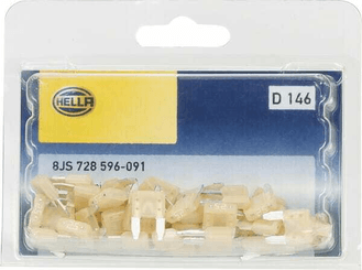 Pièces agricoles - Electricité - Fusible lame mini 25A longueur 10,9mm blanc pack 50x Hella