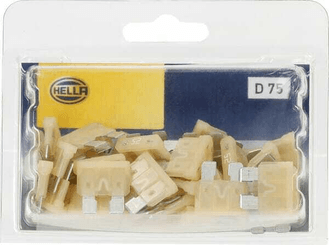 Pièces agricoles - Electricité - Fusible lame standard 32V 25A longueur 18,6mm blanc pack 50x Hella