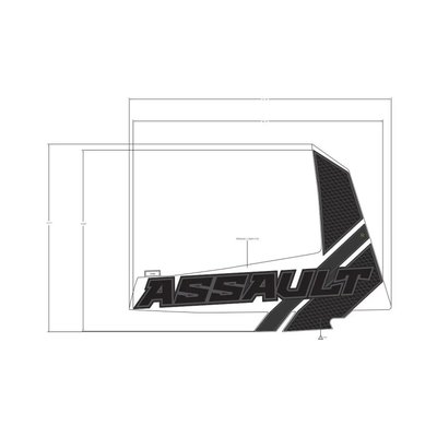 Pièces Quad & Motos - Pièces communes - DECAL-SIDE PANEL, ASSAULT ,LH Polaris origine