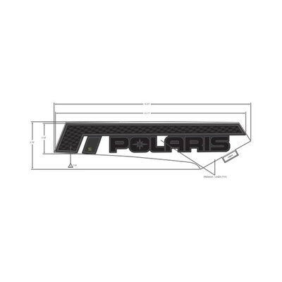 Pièces Quad & Motos - Pièces communes - DECAL-SIDE PANEL, POLARIS ,LH Polaris origine